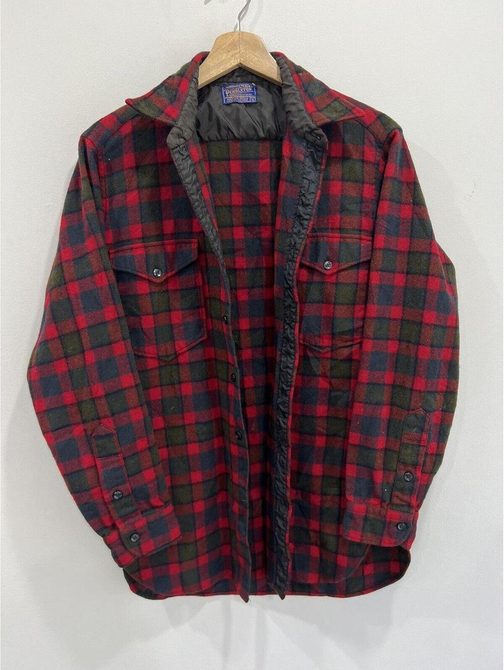 Vintage Pendleton Plaid Button Up Shirt 16